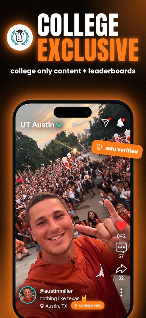 Portal app screen: College exclusive — college-only content and leaderboards